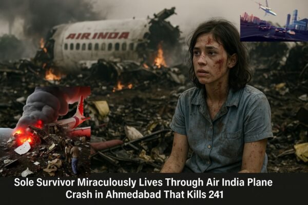 Sole Survivor Miraculously Lives Through Air India Plane Crash in Ahmedabad That Kills 241